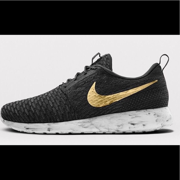 Nike Roshe Flyknit Gold Marble ID Custom 7 Nike Roshe Flyknit Gold Marble ID Custom 7